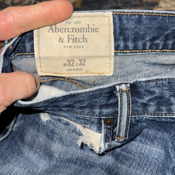 Abercrombie & Fitch the A&F Classic straight denim jean men 32x32 100% cotton - Picture 7 of 14